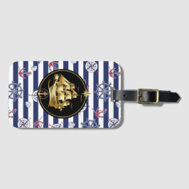 Altes Salingschiff Gepäckanhänger