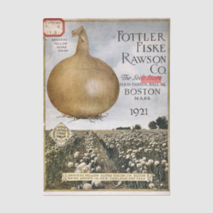 Altes Sämereien-Katalog, Fottler Fiske Rawson, 192 Seidenpapier