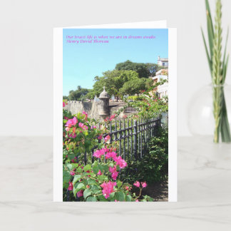 Altes San Juan mit Anführungskarte Karte