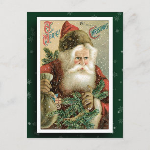 Altes Santa-Claus-Bild Feiertagspostkarte