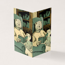 Altes Schaf las ein Buch an ein junges Schaf