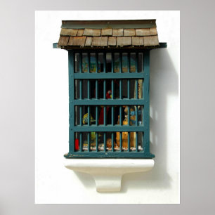 Altes Schaufenster in Historic St Augustine, Fl Poster