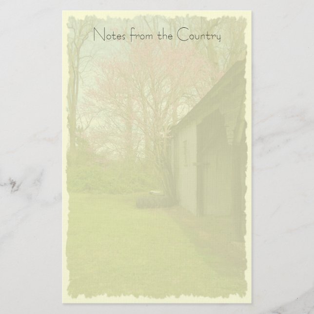 Altes Scheunen-Briefpapier Briefpapier (Vorderseite)