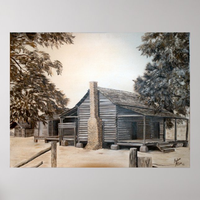 Altes Scheunenhaus Poster (Vorne)