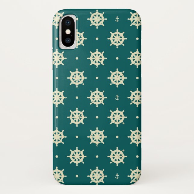 Altes Schiffsradraster Case-Mate iPhone Hülle (Rückseite)