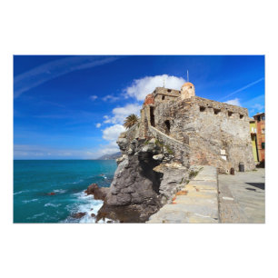 altes Schloss in Camogli Fotodruck