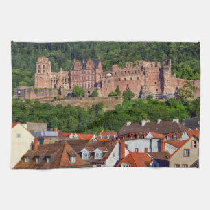 Altes Schloss in Heidelberg, Deutschland Geschirrtuch