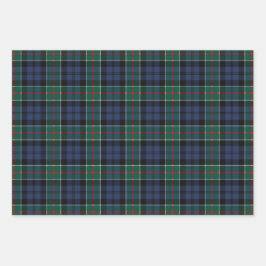 Altes schottisches Clan Colquhoun-Tartan-Karo Geschenkpapier Set