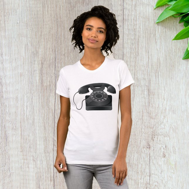 Altes Schwarzes Telefon - T - Shirt (Von Creator hochgeladen)