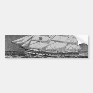 Altes Segelschiff Autoaufkleber