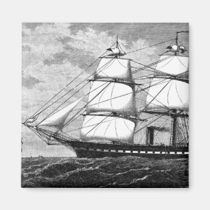 Altes Segelschiff Magnet