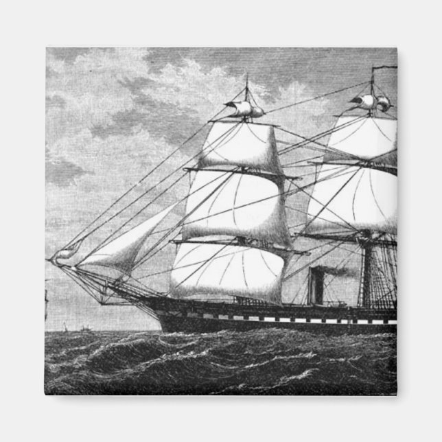 Altes Segelschiff Magnet (Vorne)