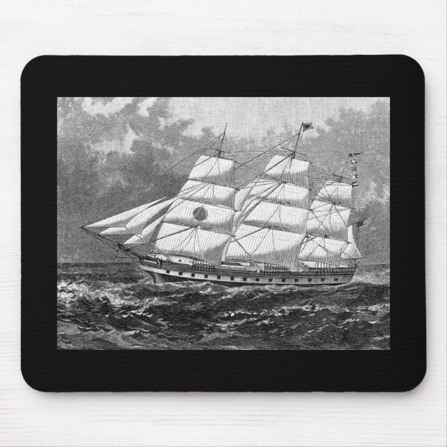 Altes Segelschiff-Mauspad Mousepad (Vorne)