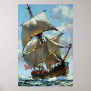 Altes Segelschiff Poster
