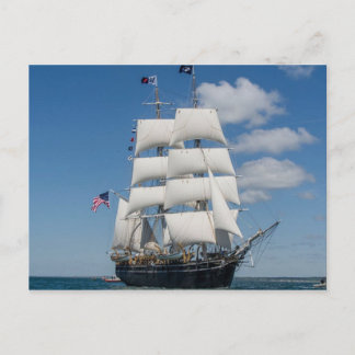 Altes Segelschiff Postkarte