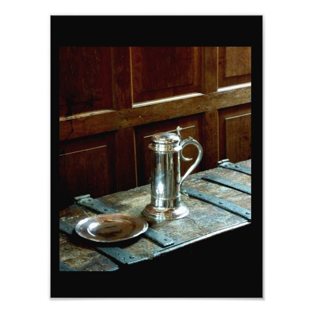 Altes Silber und Eiche (2) Fotodruck (Vorne)