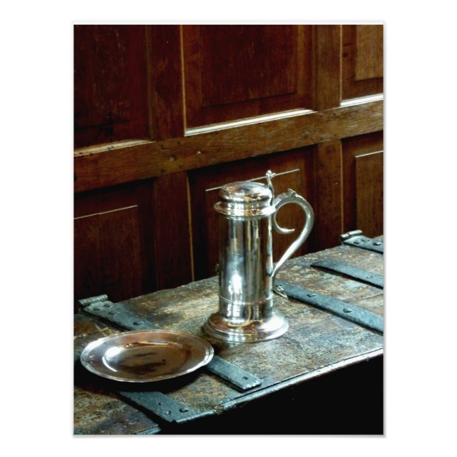 Altes Silber und Eiche Fotodruck (Vorne)