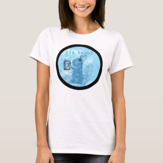 Altes Skool Kaninchen mit Kasettenrekorder T-Shirt