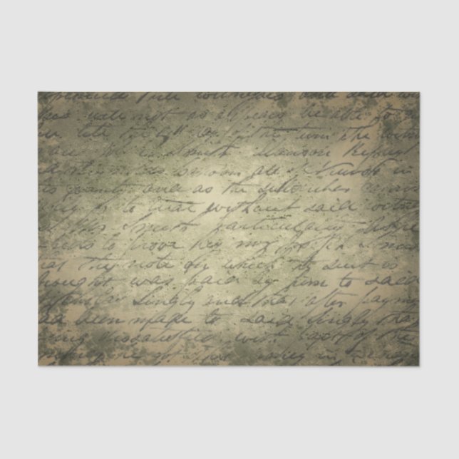 altes Skriptgewebe Seidenpapier (Vorderseite)