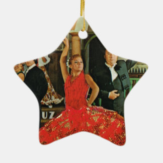 Altes Spanien, Flamenco-Tänzerinnen Keramik Ornament