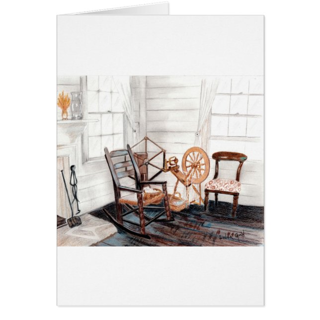 Altes Spinnrad (Vorne)