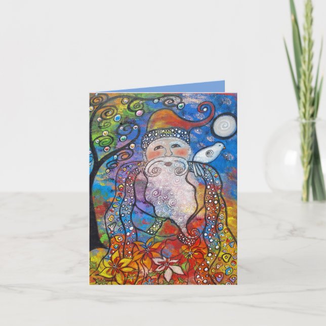 Altes St. Nick Weihnachten Mitteilungskarten (Vorderseite)