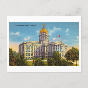 Altes State Capitol in Atlanta, Georgia Postkarte