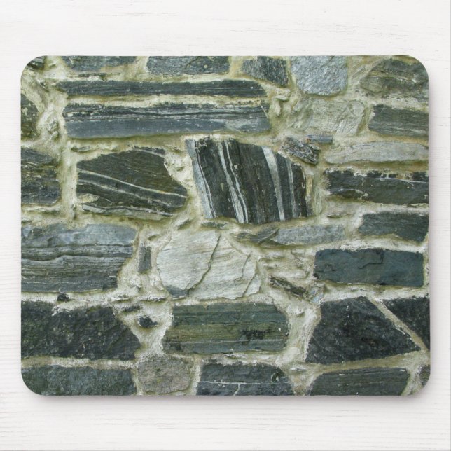 Altes Steinwand-Foto Mousepad (Vorne)