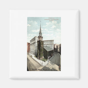Altes Südkirchen-Boston-Mass. 1908 Vintag Magnet