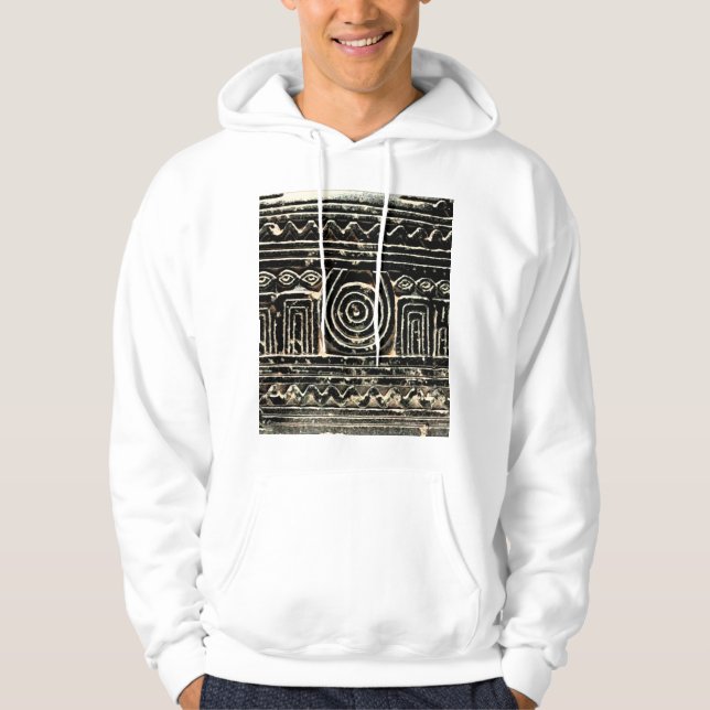Altes sumerisches mesopotamisches Muster Hoodie (Vorderseite)