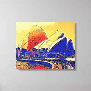 Altes Sydney Opera House, Australien Leinwanddruck
