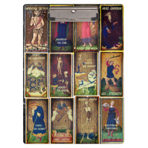 Altes Tarot Major Arcana Klemmbrett
