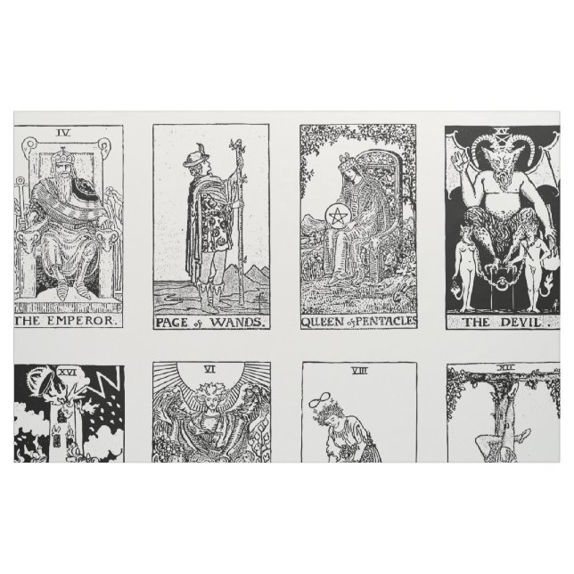 altes Tarot-Tuch Stoff (Fat Quarter (45,7 x 55,9 cm))