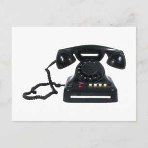 altes Telefon Postkarte