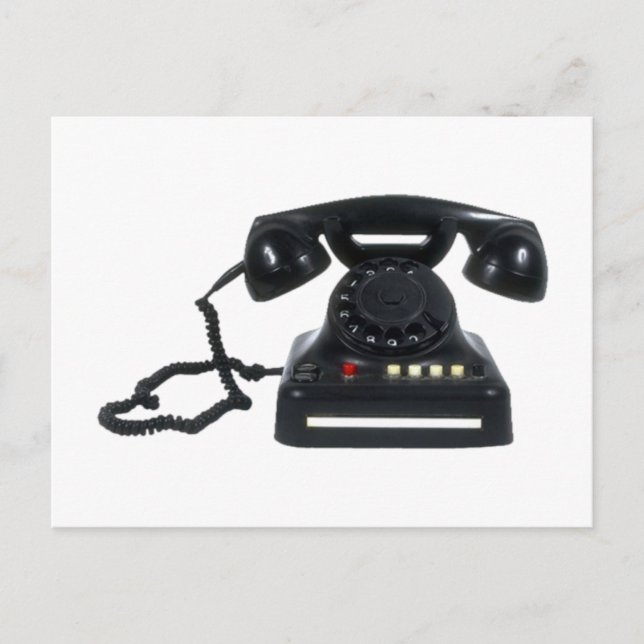 altes Telefon Postkarte (Vorderseite)
