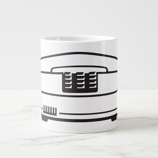 Altes Telefonsymbol Jumbo-Tasse (Von Creator hochgeladen)