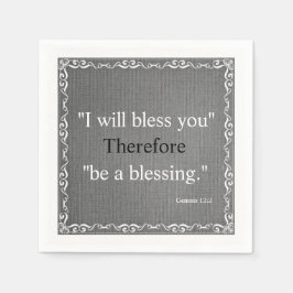 Altes Testament Bibelschrift Segen - Genesis 2 Serviette