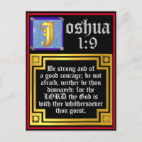 Altes Testament Joshua 1:9 Illuminiertes Bibelange