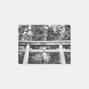 Altes Tor am Meiji-Schrein im Yoyogi-Park in Tokio Post-it Klebezettel