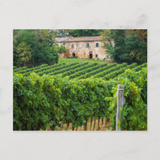 Altes toskanisches Weingut Villa Postkarte