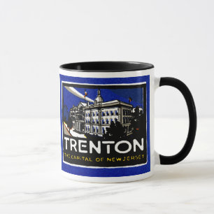 Altes Trenton NJ Plakat Tasse