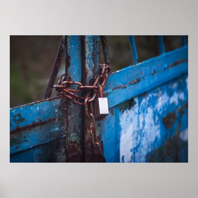 Altes Türschloss Poster (Vorne)