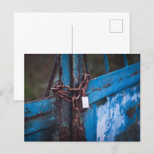 Altes Türschloss Postkarte