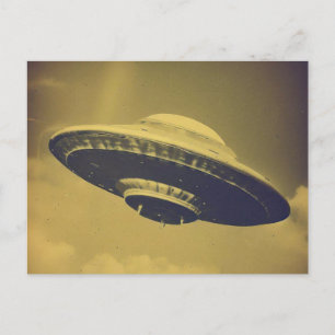 altes UFO-Foto Postkarte