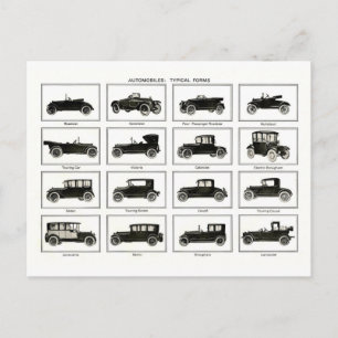 Altes und klassisches Auto (Retro-Auto): Vintage C Postkarte