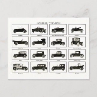 Altes und klassisches Auto (Retro-Auto): Vintage C Postkarte