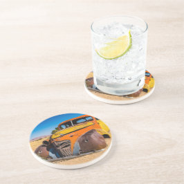 Altes und verlassenes Auto in Solitaire, Namibia Getränkeuntersetzer