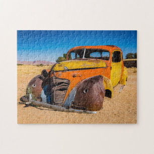 Altes und verlassenes Auto in Solitaire, Namibia Puzzle