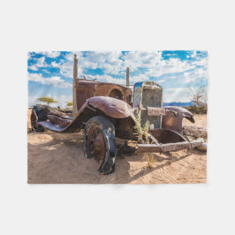 Altes und verlassenes Auto Nr. 3 in Solitaire, Nam Fleecedecke