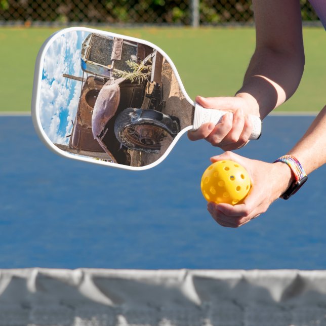 Altes und verlassenes Auto Nr. 3 in Solitaire, Nam Pickleball Schläger (InSitu)